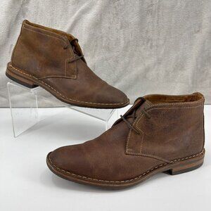 Trask Brown Oiled Leather Chukka Desert Ankle Boots Vibram Crepe Sole